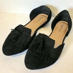 Torrid Black Slip On Flat Shoes Womens 9 Wide